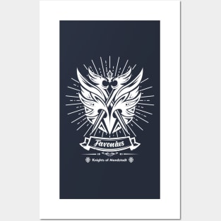 Knights of Favonius Crest - White Posters and Art